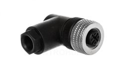 Złącze żeńskie M12 kątowe 5-pinowe dławica Pg7 metal XZCC12FCM50B