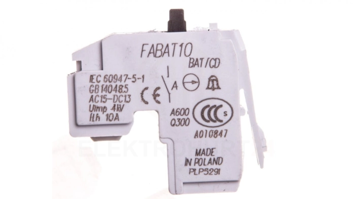 Styk alarmowy 1Z wyzwolenia wyzwalacza nadprądowego /do wyłączników FD, FE, FG/ FABAT10 430818