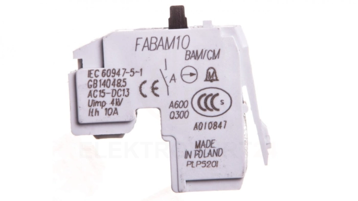 Styk alarmowy 1Z zadziałania mechanizmu /do wyłączników FE, FG/ FABAM10 432003