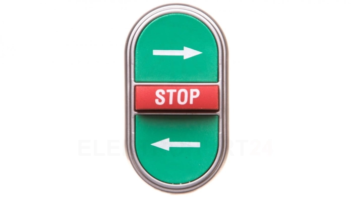 Napęd przycisku potrójny zielony/czerwony /STRZAŁKI LEWO-PRAWO STOP/ z samopowrotem LPCB7365