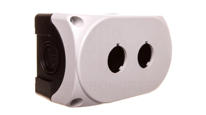 Obudowa kasety 2-otworowa 22mm biała IP67 LPZP2A8