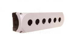 Obudowa kasety 6-otworowa 22mm szara IP67 LPZP6A8
