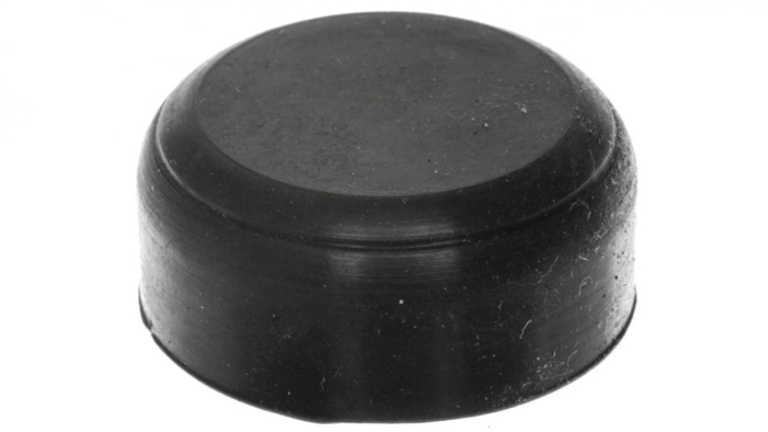 Osłona gumowa do przycisków krytych i podświetlanych czarna LPXAU132