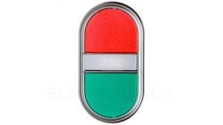 Przycisk dwuklawiszowy czerwono/zielony z podświetleniem z samopowrotem LPCBL7113
