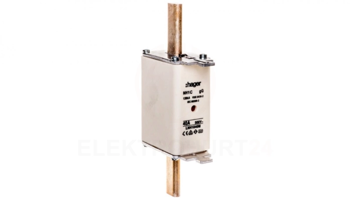 Wkładka bezpiecznikowa NH1C 40A 500V gG LNH1040M