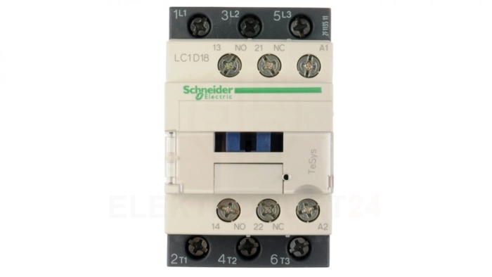 TeSys Deca Stycznik mocy 18A 3P 230V AC 1Z 1R LC1D18P7