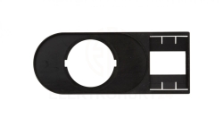 Tabliczka opisowa 75x30mm czarna prostokatna M22S-STDD-X 216394 /10szt./