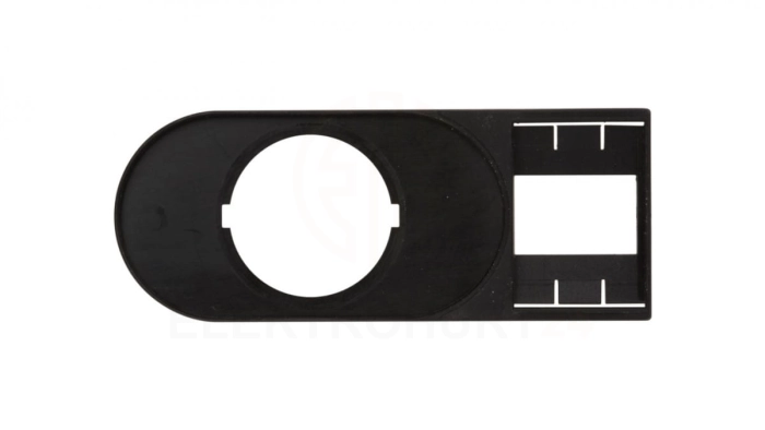 Tabliczka opisowa 75x30mm czarna prostokatna M22S-STDD-X 216394 /10szt./