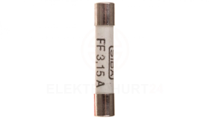 Wkładka aparatowa 6,3x32mm 3,15A FF /bardzo szybka/ 500V 006710135