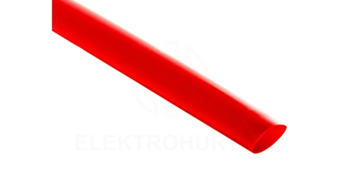 Rura termokurczliwa cienkościenna CR 12,7/6,4 - 1/2 cala czerwona /1m/ 8-7114 /50szt./ 427564