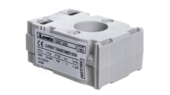 Przekładnik prądowy 50/5A średnica otworu 22mm DM0T0050
