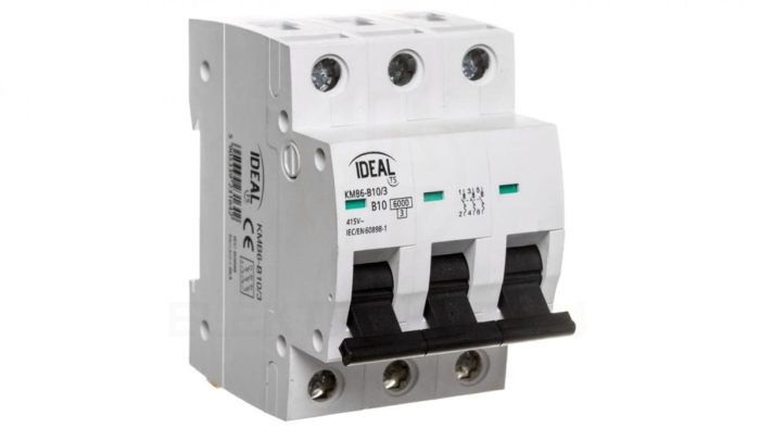 Wyłącznik nadprądowy 3P B 10A 6kA AC KMB6-B10/3 23164