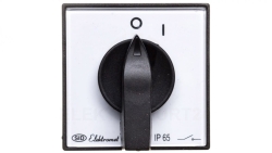 Łącznik krzywkowy 0-1 1P 12A IP65 Łuk E12-52 z płytką 921252