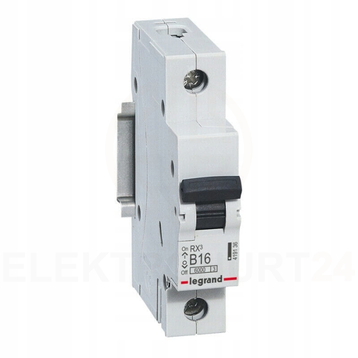 Legrand RX3 wyłącznik nadprądowy 1P B16A 6kA AC S301 01