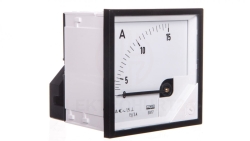 Amperomierz analogowy 72x72mm 15/5A N IP50 E408 pozycja pracy C3 K=90 st. bez atestu KJ EA17N E40800000000