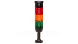 Kolumna sygnalizacyjna kompletna 70mm, 3 człony 24V DC czerwony błysk-żółty-zielony+buzzer TK-IK73F024ZM01
