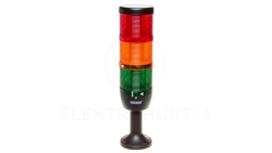 Kolumna sygnalizacyjna kompletna 70mm, 3 człony 24V DC czerwony-żółty-zielony TK-IK73L024XM01
