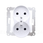 Kontakt Simon 54 Gniazdo podwójne z uziemieniem 250V AC 01