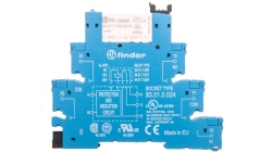 Przekaźnik interfejsowy serii 38: 1 P 6 A 24 V AC/DC zaciski śrubowe 38.51.0.024.0060