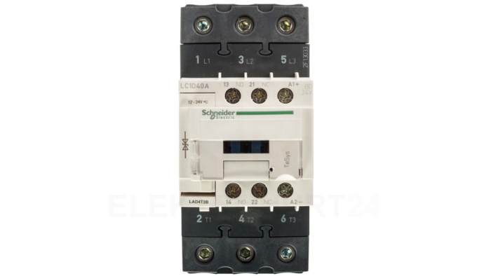 TeSys Deca Stycznik mocy 40A 3P 24V DC 1Z 1R (EVK) LC1D40ABD