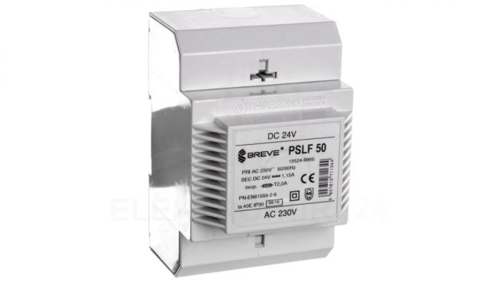 Zasilacz transformatorowy PSLF 50 230VAC/24VDC 28W 1,1A /z filtrem/ 18524-9995