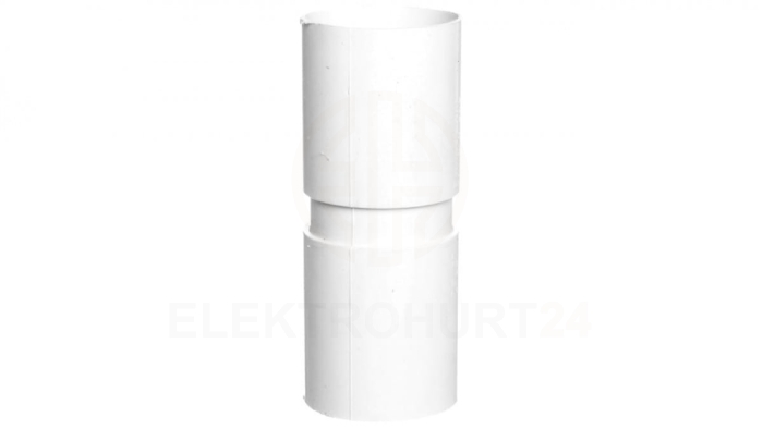 Złączka prosta PVC ZPL 37 biała 10138 /50szt./