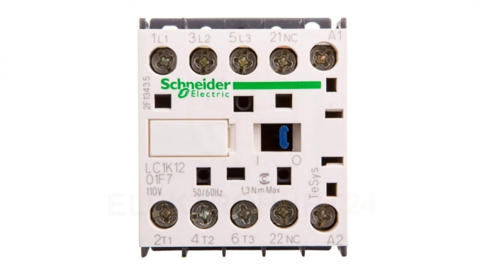 Stycznik mocy 12A 3P 110V AC 0Z 1R LC1K1201F7