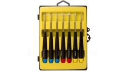 Wkrętaki precyzyjne 1,5x50mm 2x50mm 2,5x50mm PH000x50mm PH0x50mm T8x50mm T10x50mm (zestaw 7 szt.) 39D552
