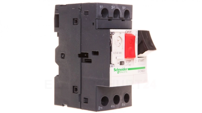 TeSys Deca Wyłącznik silnikowy 3P 0,05kW 0,1A-0,16A GV2ME01