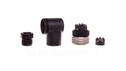 Złącze wtykowe M12 4-pinowe żeńskie kątowe XZCC12FCM40B