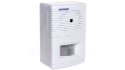 Czujnik ruchu z sygnalizacją i z alarmem 5m biały OR-MA-701