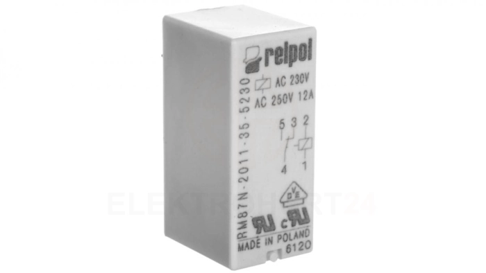 Przekaźnik miniaturowy 1P 12A 230V AC PCB AgNi RM87N-2011-35-5230 604695