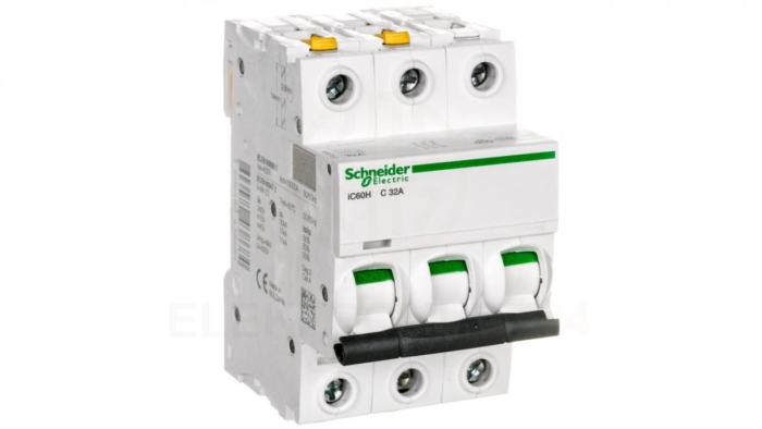 Wyłącznik nadprądowy 3P C 32A 10kA AC iC60H-C32-3 A9F07332