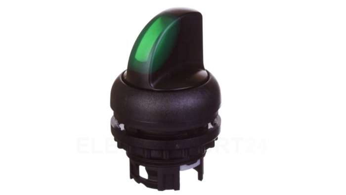 Napęd przełącznika 2 połóżeniowy zielony z podświetleniem bez samopowrotu M22S-WRLK-G 216828