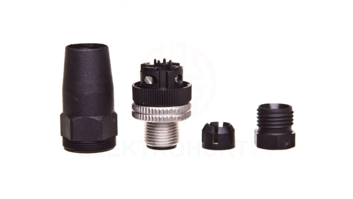 Złącze wtykowe męskie M12 proste metalowe XZCC12MDM40B