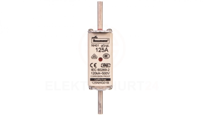 Wkładka bezpiecznikowa NH1 125A gL/gG 500V 125NHG01B