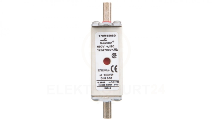 Wkładka bezpiecznikowa NH000 125A aR 690V 170M1568D