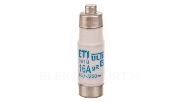 Wkładka bezpiecznikowa D01 16A aR 400V E14 16NZ01R
