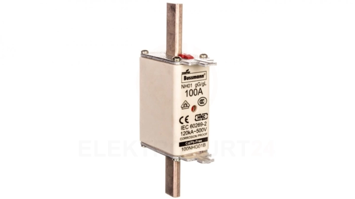 Wkładka bezpiecznikowa NH1 100A gL/gG 500V 100NHG01B