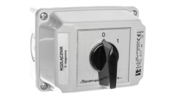 Łącznik krzywkowy 25A 0-1 (2 - biegunowy) w obudowie OB2 ŁK25R-1.828OB2