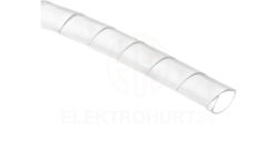 Wężyk ochronny spiralny P 10 mm 12 mm transparentny /25m/ ECP10