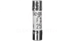Wkładka bezpiecznikowa cylindryczna 5x20mm 2,5A F 250V 010225