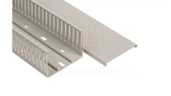 Korytko grzebieniowe samogasnące 80x60 szare z pokrywą UV ECS8060 /1szt=2m/