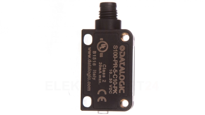 Czujnik fotoelektryczny 10-30V DC M8 4-pinowy PNP zadzałanie 0,1-0,5m S100-PR-5-C10-PK 950811210