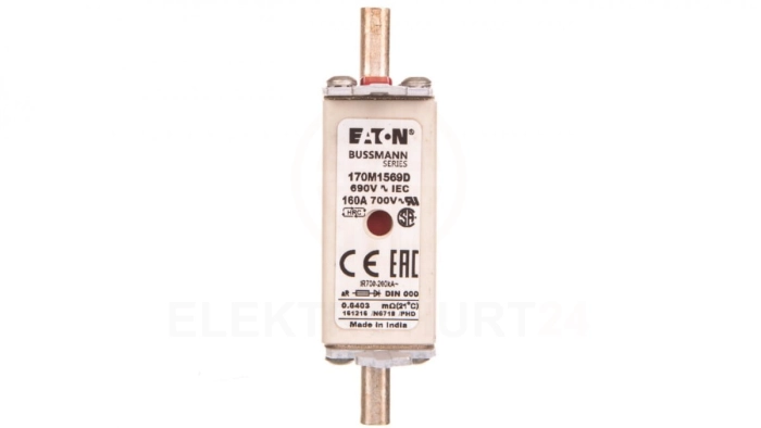 Wkładka bezpiecznikowa DIN000 160A aR 690V 170M1569D