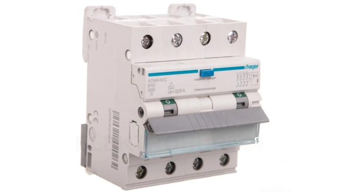Wyłącznik różnicowonadprądowy 4P B 40A 0,03A Typ A 6kA RCBO ADM440C