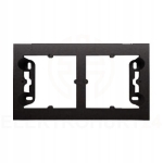 Simon 54 puszka natynkowa podwójna czarna