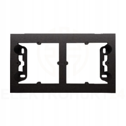 Simon 54 puszka natynkowa podwójna czarna