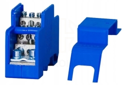 Blok rozdzielczy jednobiegunowy 160A niebieski