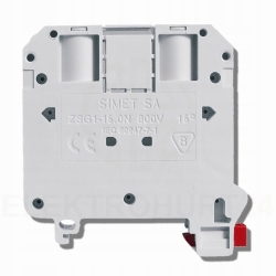 Złączka szynowa ZUG na szynę TH35 16mm szara